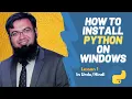 Python Tutorial - How to Install Python on Windows Python for Beginners Faiz Rasool Online