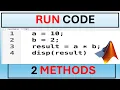 How to Run MATLAB Code MATLAB Tutorial for Beginners