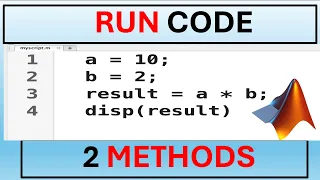How to Run MATLAB Code MATLAB Tutorial for Beginners