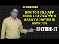 Listview with array adapter in Android
