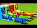 Download Lagu Garage with Colors - ALL MIXER TRUCK WITH DOUBLE FLATBED TRAILER TRUCK, KENWORTH, MAN, SCANIA - FS22