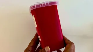 Alcedo Sharps Container Review Home Needle Disposal Made Easy