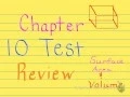 Chapter 10 Test Review