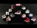 3D sneaker keychain wholesale basketball mini shoe Air Jordan 1 12 sneakerhead personalized gift set