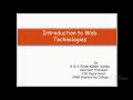 Web Technologies - Syllabus Overview SRKR CSE R17