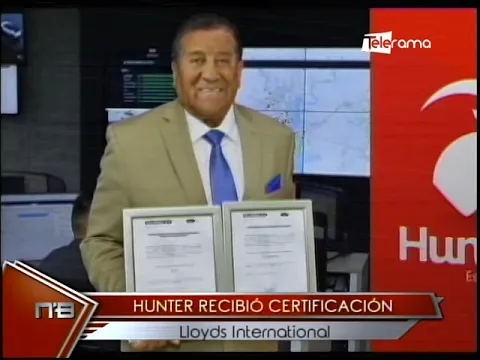 Hunter recibió certificación Lloyds International