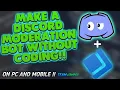 How to make Discord Moderation bot without coding Team Crypts