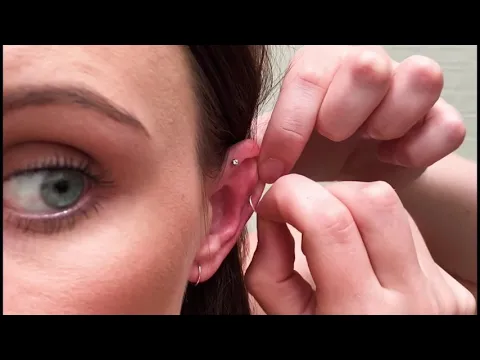 Download MP3 How to put in 7mm continuous hoop earrings.