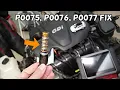 HYUNDAI SANTA FE CHECK ENGINE LIGHT CODE P0075 P0076 P0077 FIX