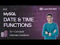 15 MySQL Date Time Function NOW DATEDIFF TIMESTAMPDIFF DATE - FORMAT EXTRACT Complete Guide