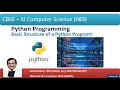 Basic Structure of Python Program English