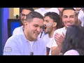 تتر "جعفر العمدة" لما يتغنى بطريقة كورال هارموني عربي