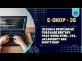 Design a responsive purchase history page using HTML CSS JavaScript and Bootstrap