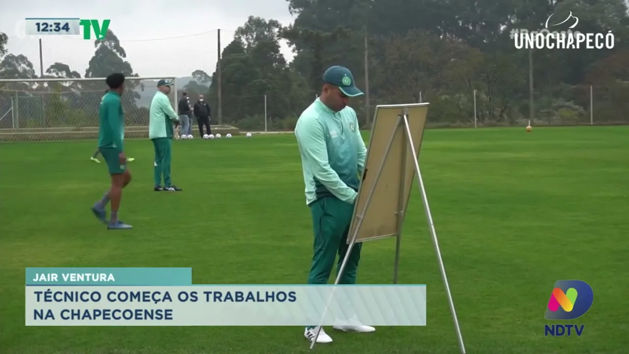 Esporte: "estou realizando um sonho", diz Jair Ventura após primeiro treino como técnico da Chape