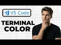 How To Change Terminal Background Color In VS Code Working 2026