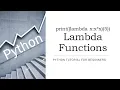 - Lambda Functions in Python With Examples