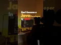 Don t become a Java Developer in 2025 Java Roadmap 2025 Charan - techstudio
