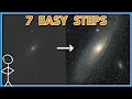 Simple Andromeda Processing Tutorial with Free Software Siril Gimp