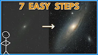 Simple Andromeda Processing Tutorial with Free Software Siril Gimp