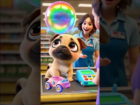 Cute Dog’s Bubble Magic Show! A Dreamy Performance You’ll Love! 💖 #shorts #cute