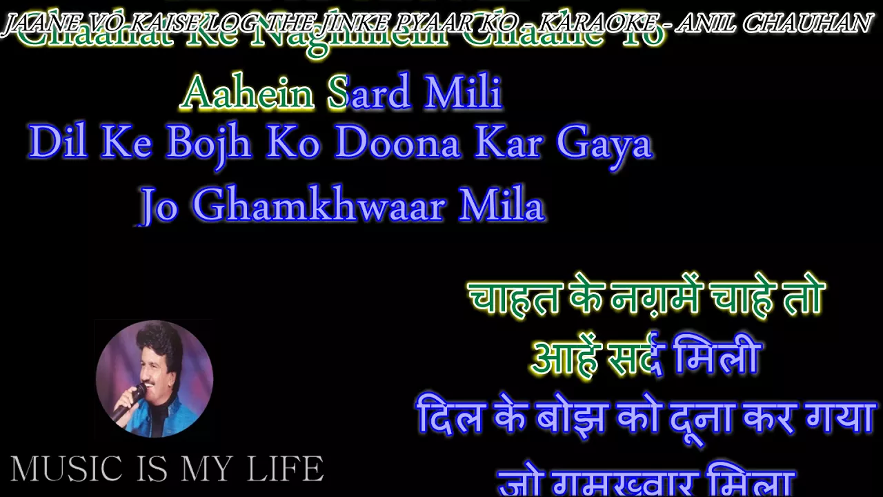 Jane Woh Kaise Log The Jinke - Karaoke With Scrolling Lyrics Eng.& हिंदी