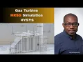 HYSYS Gas Turbine HRSG Simulation Economiser Evaporator Superheater Model