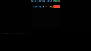 error unclosed string literal