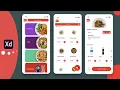 Food Delivery App UI Design Adobe XD