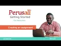 Creating an assignment Instructors
