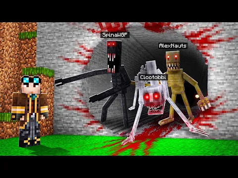 Video Thumbnail: NASCONDINO CON I MOSTRI CONTRO I MIEI AMICI SU MINECRAFT!!