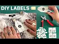 How to make clothes labels Logo label diy tutorial business label diy tips Tag diy Anita Benko