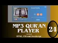 Build an MP3 Qur an Player with HTML CSS and JavaScript 24 Coding Tutorial