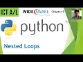 ICT AL Python Nested Loops Multiplication Table