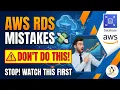 RDS for Beginners Don t Make These Costly Database Mistakes AWS Tutorial
