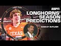 Jordan Rodgers schedule PREDICTIONS for the Texas Longhorns 2026-27 season First Take