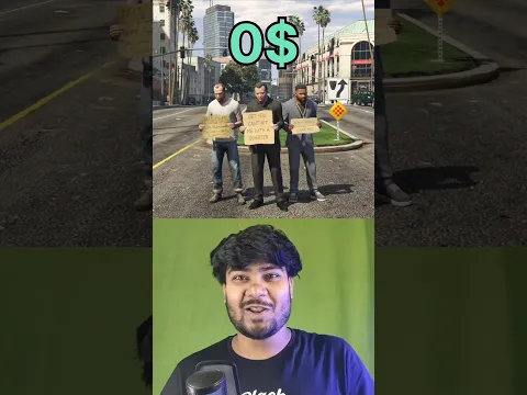 What Happens If ALL 3 Characters Die With $0 in GTA 5? #gta5 #shorts