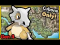 THE MEWTWO HUNTER Can I Beat Pokemon Heart Gold with ONLY Cubone Pokemon Challenges