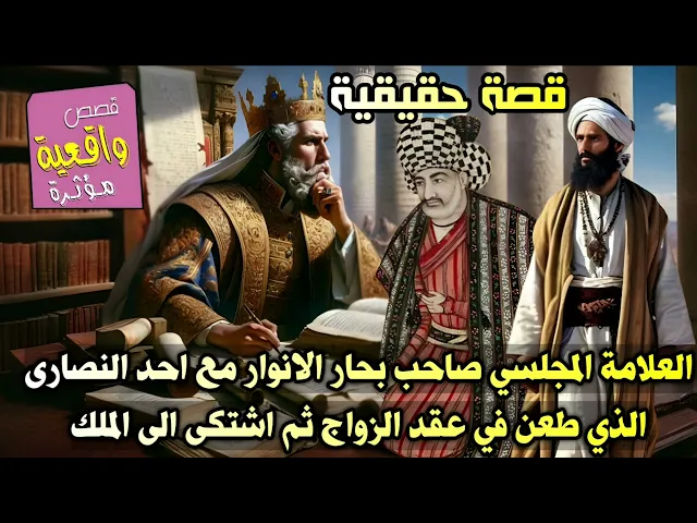 ⁣قصة العلامة المجلسي صاحب كتاب بحار الانوار مع احد النصارى الذي طعن في عقد الزواج ثم اشتكى الى الملك