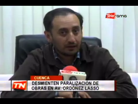 Desmientes paralización de obras en av. Ordoñez Lasso