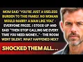 Download Lagu Mom said ‘you’re just a BURDEN to this family.’ I STOOD up and SAID then STOP calling me when…