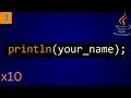 How To Print Name 10 Times In Java