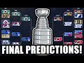 FINAL 2024 NHL STANLEY CUP PLAYOFF BRACKET PREDICTIONS
