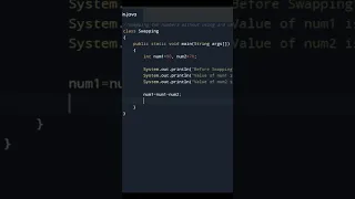 Swapping two numbers without using 3rd variable in java Program in Java Programs for Beginners