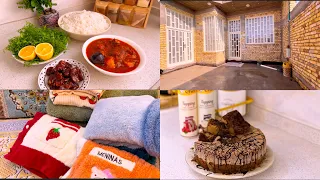 روتين اليومي تنظيف طبخ شوكت نزرع الحديقة سويتها والي يصير يصير اكلت زمن الطيبين وكيكة بالكاكاو 