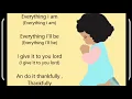 Everything I am Beautiful prayer song karaoke Track Instrumental Is a gift to you School prayer
