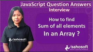 How to Find the Sum of All Elements in an Array in JavaScript JavaScript Interview Questions