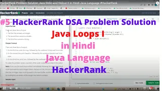 HackerRank Java Loops I DSA Problem Solution in Hindi Java Language