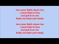 Yanique Curvy Diva, Ky-Mani Marley - Turn Your Lights Down Low (Lyric Video)