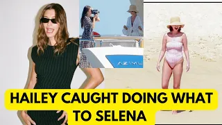 Hailey Bieber did what to Selena Hailey Bieber is caught faking a and a clone of Selena Gomez