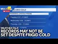 Weather Talk Records unlikely to be set despite frigid temps this week
